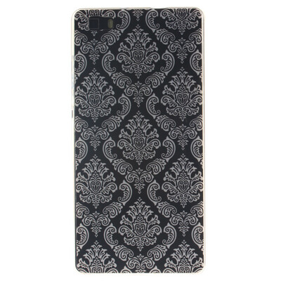 

Totem flowers Pattern Soft Thin TPU Rubber Silicone Gel Case Cover for HUAWEI P8 Lite