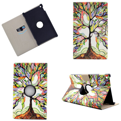 

Tree Style 360 Вращающаяся флип-обложка с функцией подставки и слотом для кредитных карт для Amazon Kindle Fire HD 8 2016