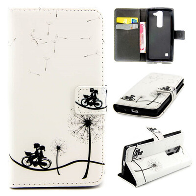 

Bike&dandelion Design PU Leather Flip Cover Wallet Card Holder Case for LG Magna H502