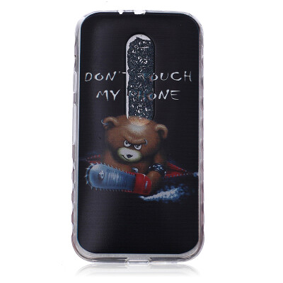 

Bear Pattern Soft Thin TPU Rubber Silicone Gel Case Cover for MOTO G3