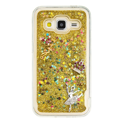 

Динамический Quicksand Блеск наливные Мягкая ТПУ чехол для SAMSUNG G360