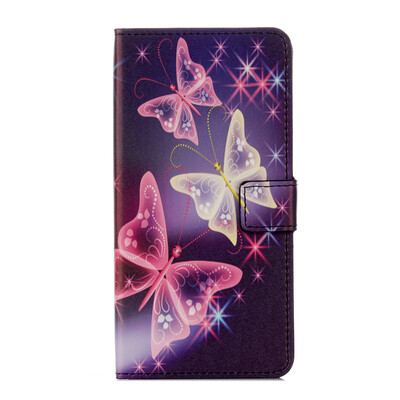 

Magic Butterfly Design PU Leather Flip Cover Wallet Card Holder Case for Huawei honor 6X