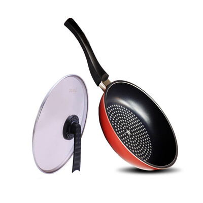 

Jingdong supermarket drill technology ZUANJ imports of non-stick pan 26CM smoke-free fried fried beef decoction pan gas cooker general ZJ-RNF26 wine red