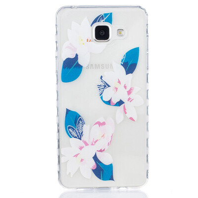 

Purple lily Pattern Soft Thin TPU Rubber Silicone Gel Case Cover for SAMSUNG GALAXY A5 2016A510