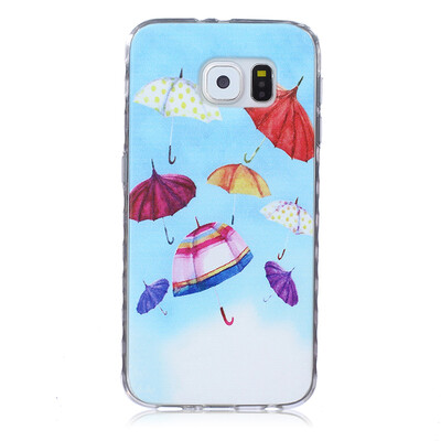 

umbrella Pattern Soft Thin TPU Rubber Silicone Gel Case Cover for SAMSUNG GALAXY S6