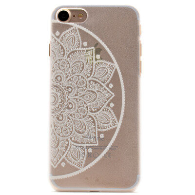 

Flower of semicircle Pattern Soft Thin TPU Rubber Silicone Gel Case Cover for IPHONE 7