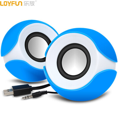 

LOYFUN (LOYFUN) LF-802 Настольный компьютер для настольных ПК Портативный мини-мини-динамик Бас-мультимедиа Динамик (синий)