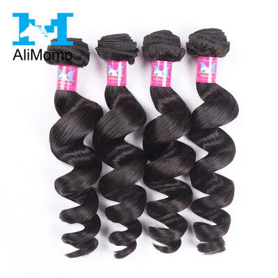 

Wholesale 4 Bundles Brazilian Loose Wave Virgin Hair 8A Grade Brazilian Virgin Hair Loose Wave 100% Human Hair Weave