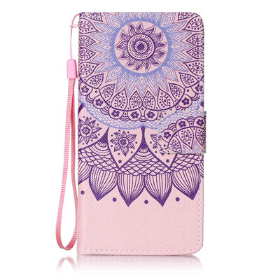 

Purple Sunflower Design PU Leather Flip Cover Wallet Card Holder Case for Samsung Galaxy J52016J510