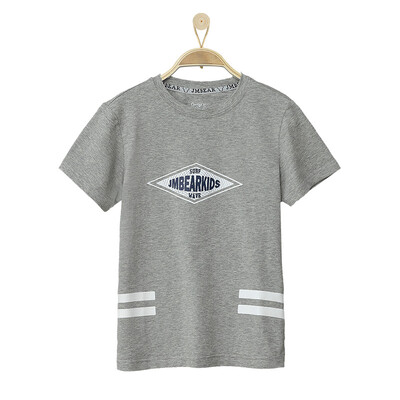 

Jamie Bear JMBEAR T - Shirt Men 's Tongling Round Fashion Simple Print T - Shirt 882511110 Ma Gray 130
