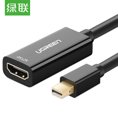 

Green Alliance UGREEN Mini DP to HDMI 4K converter Mini Displayport cable Apple MacBook lightning interface Notebook TV access adapter black 40360