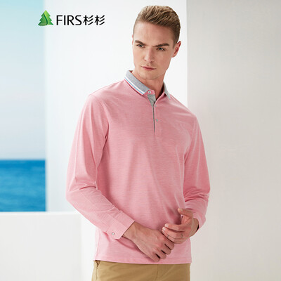 

FIRS Shirt Men Long Sleeve Shirt Business Casual Pure Color