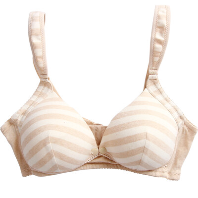 

WELLBER WELLBER color cotton underwear breastfeeding pregnant women underwear bras pregnancy no steel ring feeding bra straps 85C