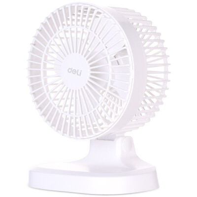 

Deli deli USB desktop fan student dormitory small fan electric fan desktop two speed 4 fan white 3687