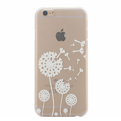 

White Dandelion Pattern Soft Thin TPU Rubber Silicone Gel Case Cover for IPHONE 66S