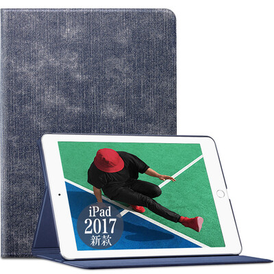 

(ESR) Apple new iPad protective cover 2017 new iPad7 protective shell drop stent 9.7 inch leather case to simple original series of gray ink notes