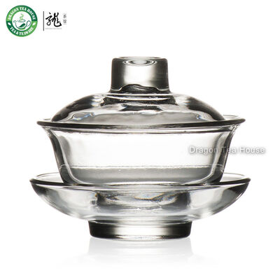 

Толстая стена Тяжелое Традиционный Gongfu чай Прозрачное стекло Gaiwan Brewing Кубок 100мл