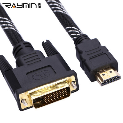 

Rui Ming RA217BW-0100 HDMI to DVI cable DVI to HDMI cable HD conversion cable adapter PS3 cable can be interchangeable 1m