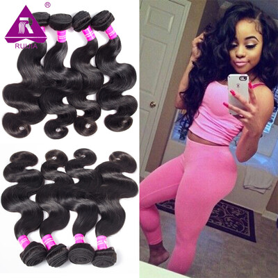 

Brazilian Virgin Hair Body Wave 4 Bundles Natural Human Hair Bundles Brazilian Body Wave Wavy 8A Mink Brazilian Hair Weave Bundles