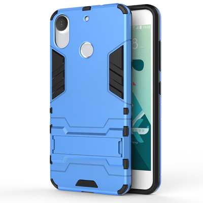 

Синий Slim Robot Armor Kickstand Ударопрочный жесткий корпус из прочной резины для HTC Desire 10 Pro