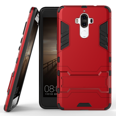 

Красный Slim Robot Armor Kickstand Ударопрочный жесткий корпус из прочной резины для HUAWEI Mate 9
