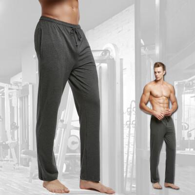 

Playboy 3741 home service pajamas male cotton pants male spring&summer play long pants gray gray