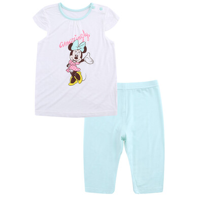 

Disney baby Disney baby children's short-sleeved pants suit suits pants out suit DA722BE10W0190 the white 90 yards