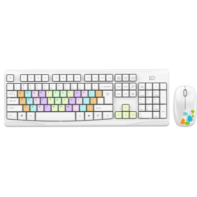 

Fuld G9100S Красочные беспроводная клавиатура и мышь набор ноутбук настольный офисный пакет игры