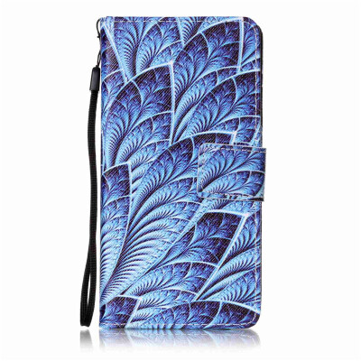 

Blue Dazzle Design PU Leather Flip Cover Wallet Card Holder Case for Samsung Galaxy J5（2016）/J510