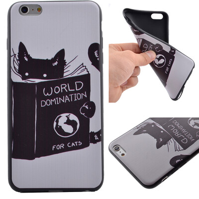 

Cat Pattern Soft Thin TPU Rubber Silicone Gel Case Cover for IPHONE 6 Plus6S Plus