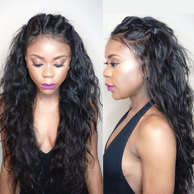 

Full Lace Human Hair Wigs for Black Women Glueless Full Lace Wigs Brazilian Virgin Hair Water Wave Lace Front Human Hair Wigs