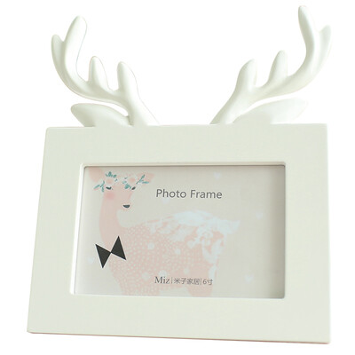 

Jingdong Supermarket] Yiko home creative photo album photo album 6 inch creative photo frame send girlfriend birthday gift pink antlers picture frame