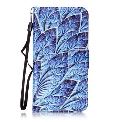 

Blue Dazzle Design PU Leather Flip Cover Wallet Card Holder Case for Huawei Y3 II