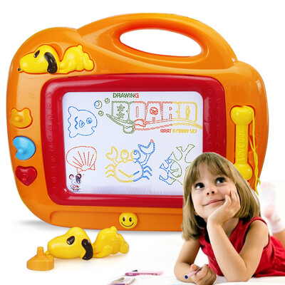 

Ao Zhijia AoZhiJia oversized color magnetic writing board drawing board graffiti board baby children early education puzzle toys Peeves dog drawing board 803