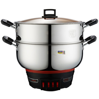 

Hemisphere (Peskoe) multi-purpose pot multi-functional 5L electric hot pot 304 stainless steel electric cooker wok BQ-32C 5 liters