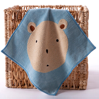 

Gold towel home textile cotton towel small towel baby handkerchief square towel soft absorbent cartoon cute red 31 31cm