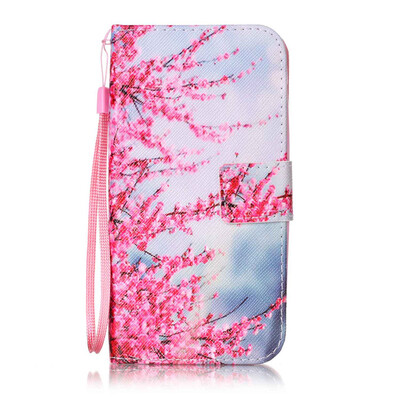 

Plum Blossom Design PU Leather Flip Cover Wallet Card Holder Case for Huawei Y625