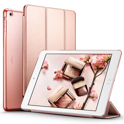 

(ESR) Apple iPad Air / 5 корпус / оболочка три раза тонкий кожаный чехол Yue серия цветов розовое золото