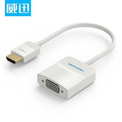 

WDC VENTION HDMI to VGA cable converter HD video adapter adapter computer millet box TV monitor projector connection white ACFWB