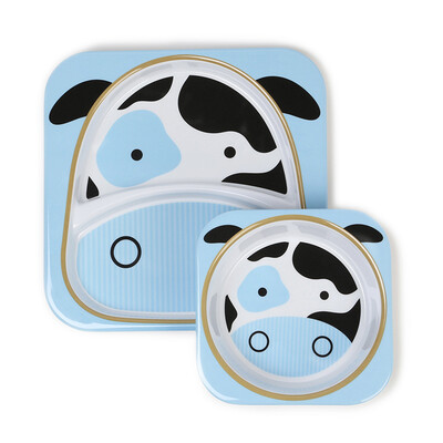 

SKIP HOP Cute Zoo Imitation Porcelain Breaking Children Baby Bowl Dishware Combination - Taurus 6 месяцев и более Импорт в США