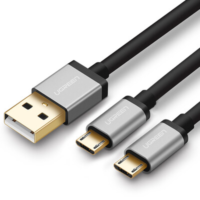 

Зеленый США Andrews кабель для передачи данных Micro USB Combo длиной один с два многофункциональных мобильных телефонов зарядки кабель поддержка Oppo / виво / Huawei проса Meizu Samsung 1,5 м 40349