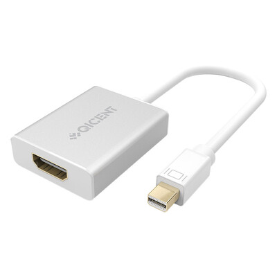 

QIC MFH4-SV MiniDP to HDMI Converter Mini DisplayPort to HDMI Adapter Adapter HD Interface Cable Apple MacBook TV Projector 4K HD