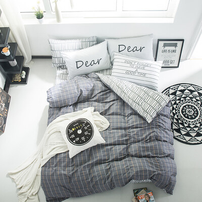 

Jiuzhou deer suite home textiles cotton bedding twill printing four sets of bed sheets quilt city password 1.5 / 1.8 m bed 200 * 230cm