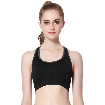 

Jingdong supermarket Palando PLANDOO sports bra no steel ring word vest-style running shock-proof car bra underwear green
