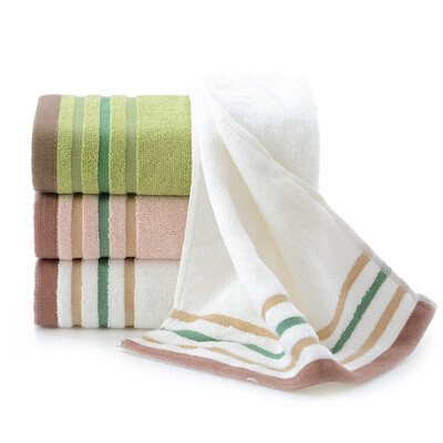 

Bamboo bamboo fiber towel soft absorbent bamboo charcoal face wash towel thick color of the three pieces installed