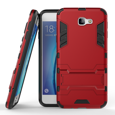

Красный Slim Robot Armor Kickstand Ударопрочный жесткий корпус из прочной резины для Samsung Galaxy On5 2016/J5 Prime