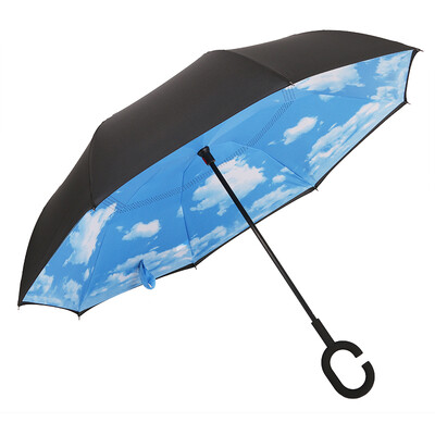 

Parkson umbrella 7103 double-decked umbrella-free umbrella double umbrella car with long-handled umbrella men and women rain and light folding large umbrella newspaper