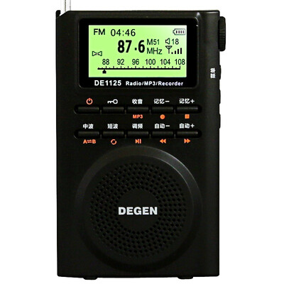

Dejin (DEGEN) DE1125 H аудио MP3-плеер цифровой диктофон полнодиапазонный радиоприемник вступительный экзамен на четыре или шесть слушаний