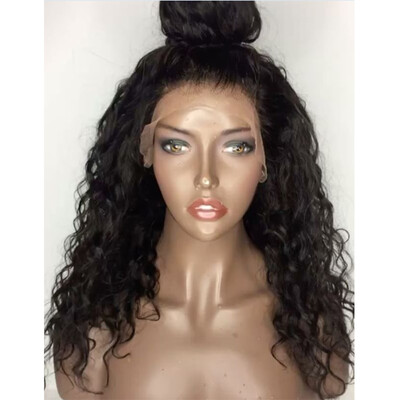 

150 Density Loose Curly Wigs Natural Brazilian Virgin Hair Wigs Glueless Lace Front Wigs Human Hair Full Lace Wigs For Black Women