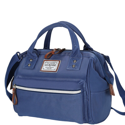 

MOMOgirl handbag shoulder bag Oxford nylon canvas handbags Japan&South Korea light fashion Messenger bag M4589 dark blue